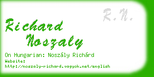 richard noszaly business card